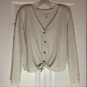 American Eagle Button Down Knit Sweater